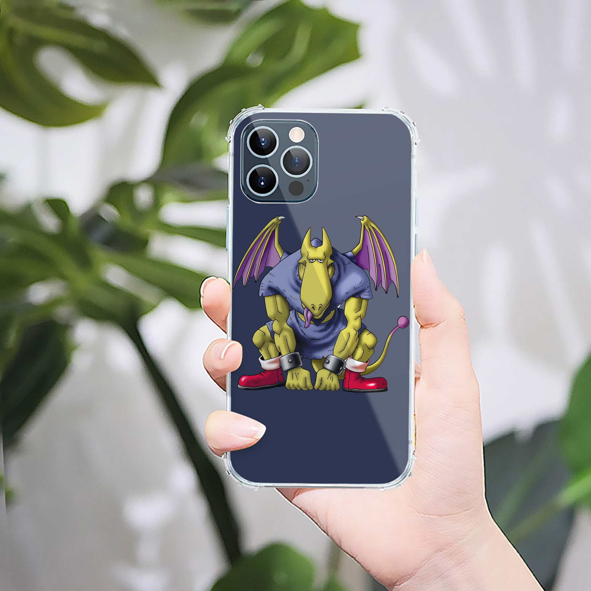 （画像用） ドラゴンクエスト Doragon Kuesuto Dragon Quest 【iPhone 12シリーズ対応】透明スマホケース（クリアソフトケース）